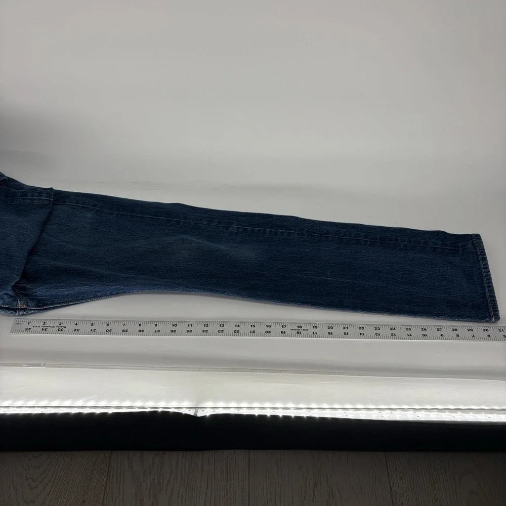 Levis 501 Jeans Mens 32x34 Fits 32X31 Blue Denim Button Fly Classic Straight